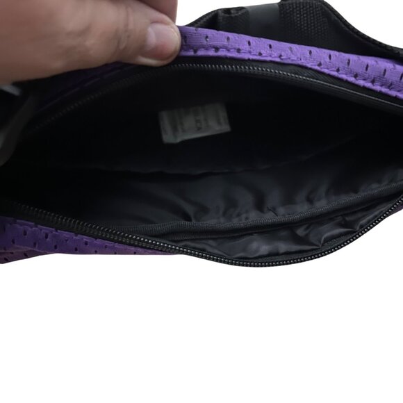 Louisiana State University LSU Cross Body Bag & Wallet Purple Yellow Mesh Jersey - Picture 5 of 9